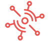 internet molecule icon